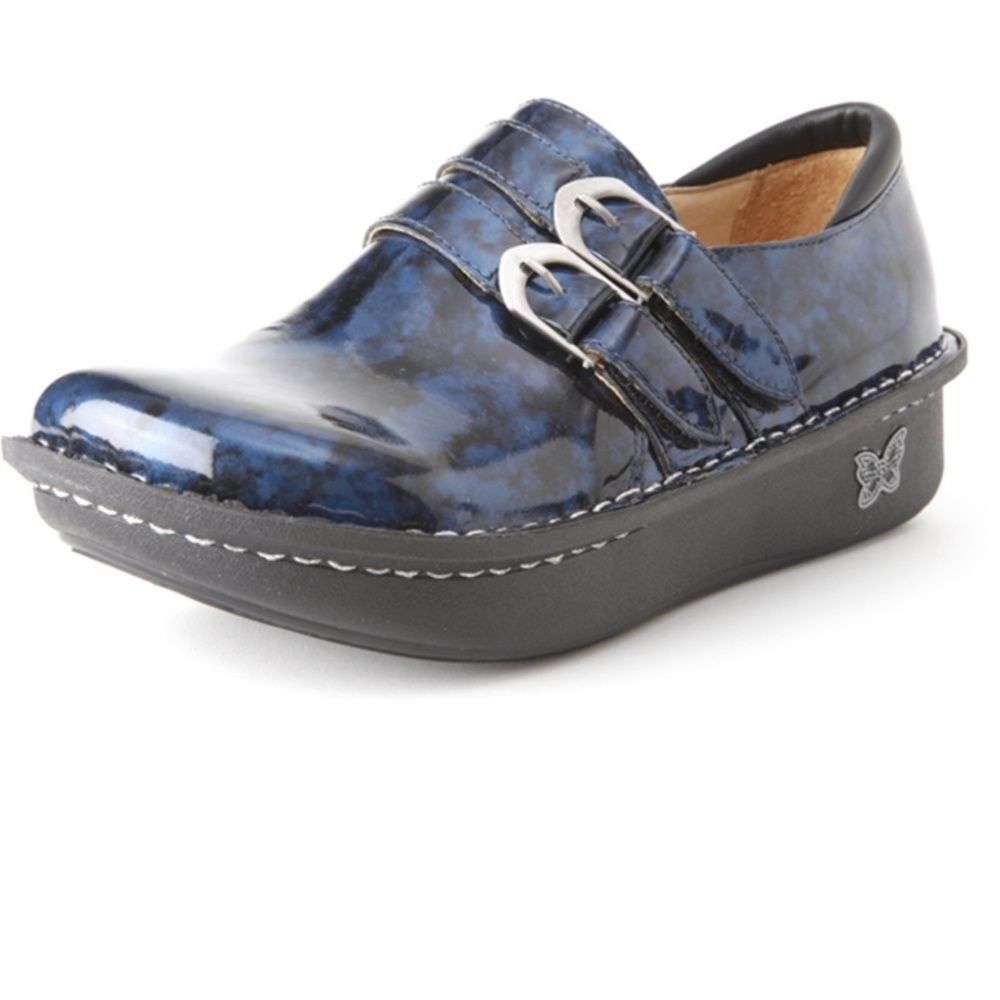 Alegria Alli Storm Patent Shoes 35 5 Blue
